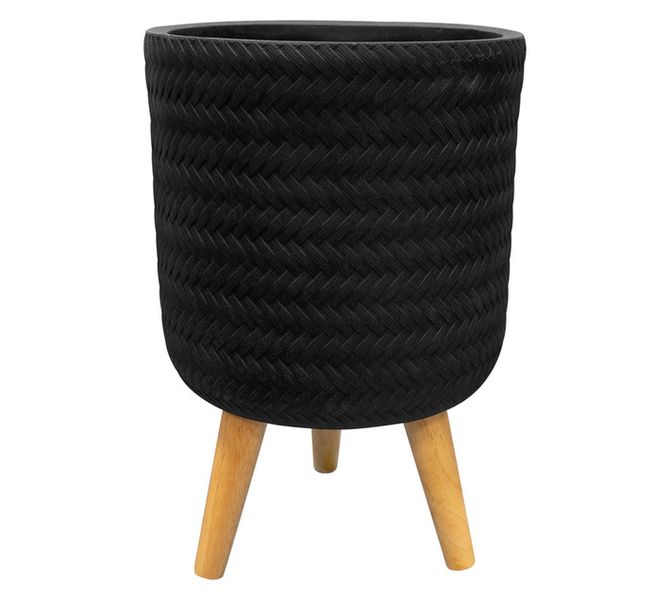 Fenne Pot on Legs Plant Pot Black 310 x 420 mm