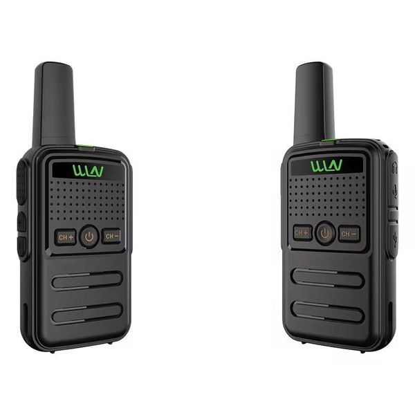 WLN Slimline Professional Two Way Radio / Walkie Talkie 2 Pack - 16 Channel