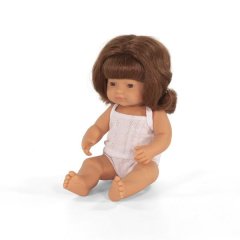 Miniland Dolls (Baby Caucasian Redhead Girl) 38cm