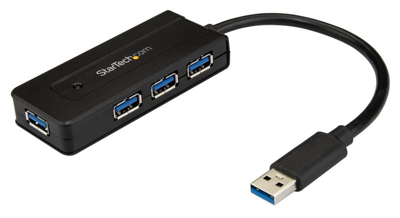 Startech (ST4300MINI) Hub, USB 3.0, 4 Ports, 5 Gbps, Bus Powered