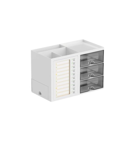 Desktop Combination Drawer Storage Box Desk Organizer- white