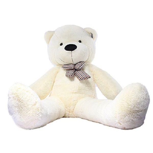 Giant Cuddly Plush Stuffed Bear - 140cm - Ivory White
