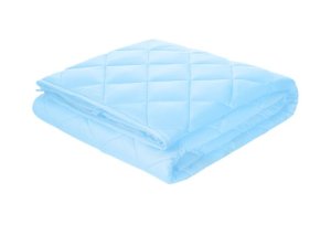 Cooling Weighted Blanket, 100% Natural Bamboo 7Kg W152xL203 cm-LightBlue