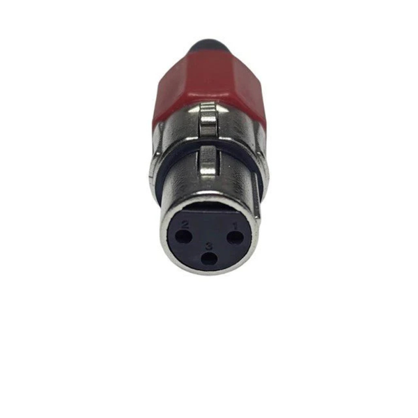 XLR3-11C-YJS-R 3-Pin Male XLR Cable Connector Red Ring