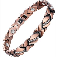 Pure Copper Bracelets for Women with 3500 Gauss Magnets