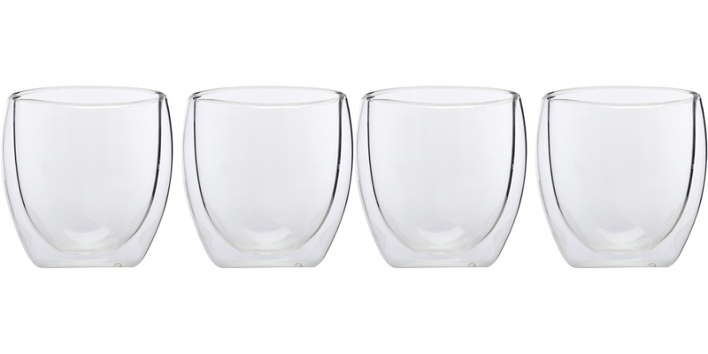 TMH Double Wall Glasses - Set of 4 - 250ML