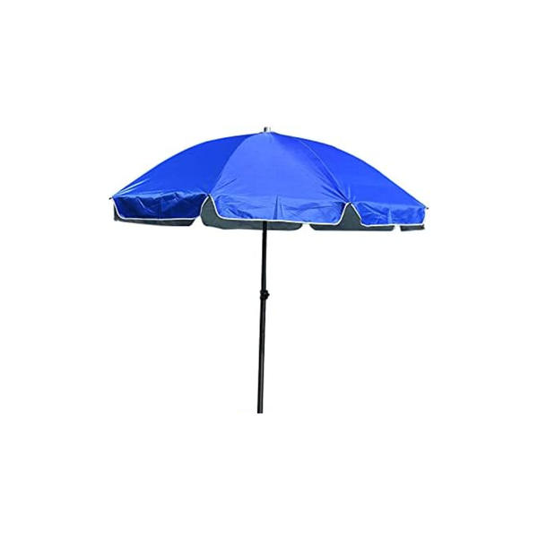 2.4m Height Adjustable Outdoor Umbrella for Patio, Beach, and Pool