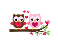 Cute Owls Nursery Room Wall Vinyl Sticker