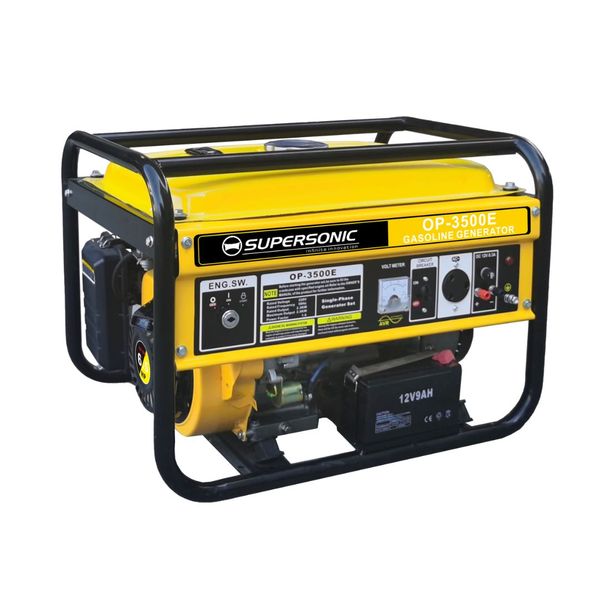 Supersonic Petrol &amp; Oil 4-Stroke Generator OP-3500E -Load Shedding