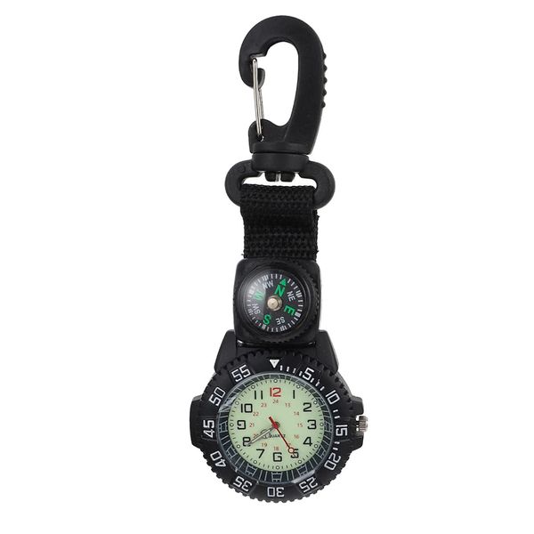 Digital Carabiner Stopwatch with Compass for Climbers Outdoor Camping