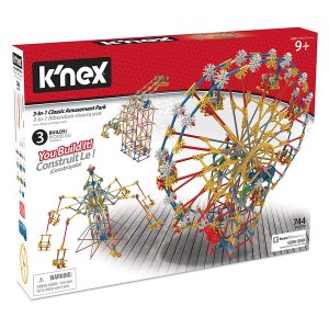 Knex - 3-in-1 Classic Amusement Park Building Set - 744 Pieces/3 Models