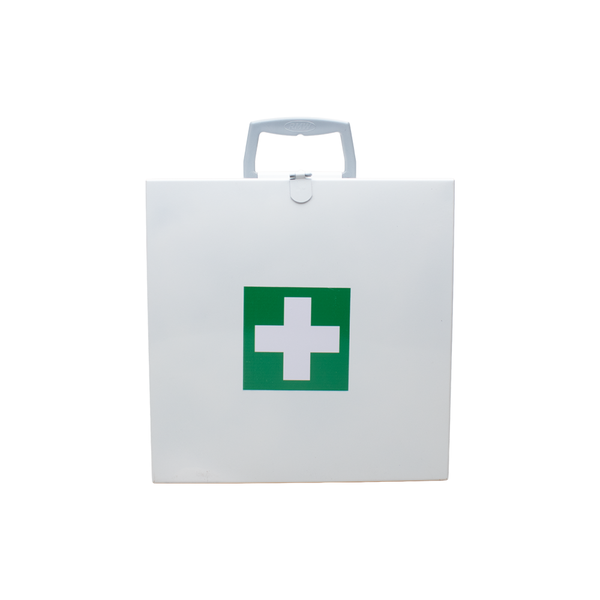 Square Metal First Aid Box (Empty)