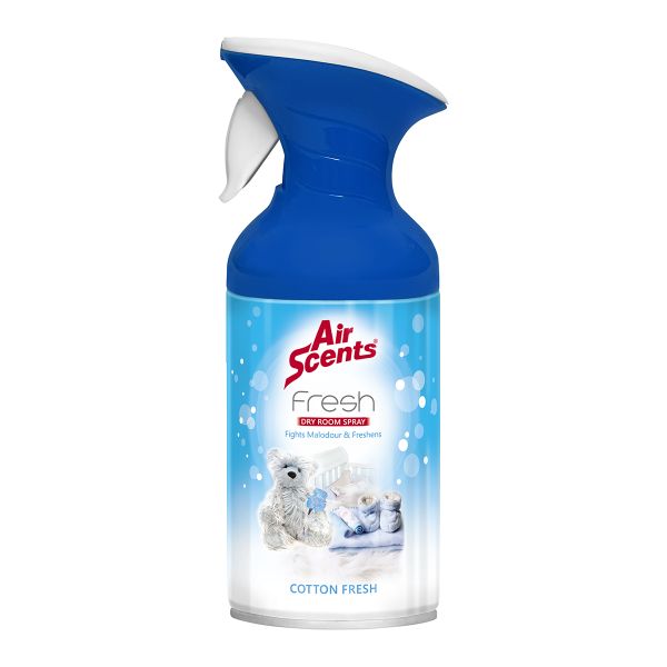 Air Scents Fresh Dry Room Spr Cotton Fresh 250Ml - 4 Pack