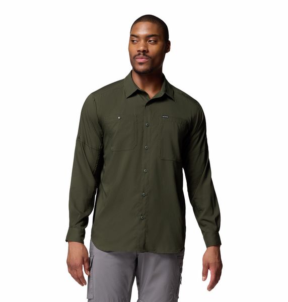 Columbia Men's Silver Ridge Utility Lite Long Sleeve Shirt Greenscape