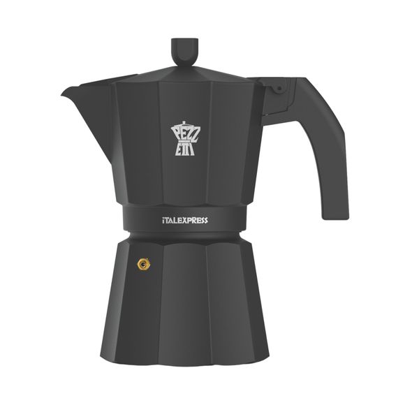 Pezzetti Italexpress 3 Cup Stove Top Coffee Maker - Black