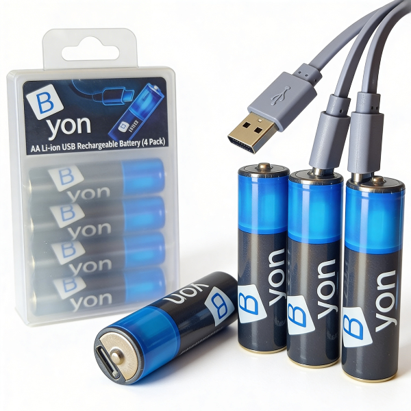 B yon Batteries - AA (Type-C Rechargeable)
