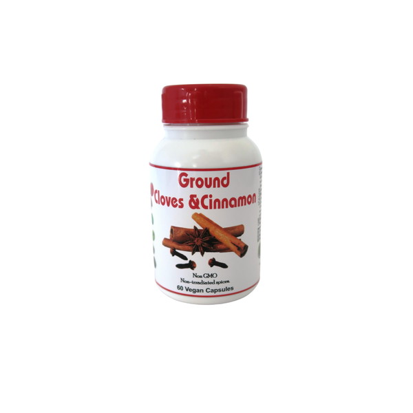 Quintessential Health-Ground Cinnamon &amp; Clove Capsules - 60 x 400mg