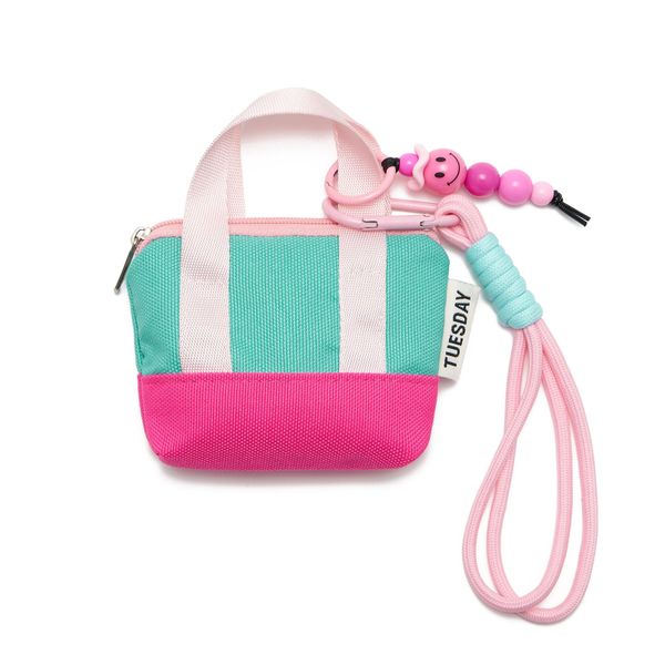 Dopamine Mini Backpack Keychain for Women, Small Change Pouch Coin Purse