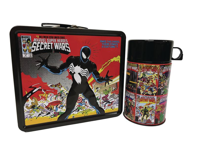 Tin Titans Marvel Secret Wars Lunch Box &amp; Bev Container