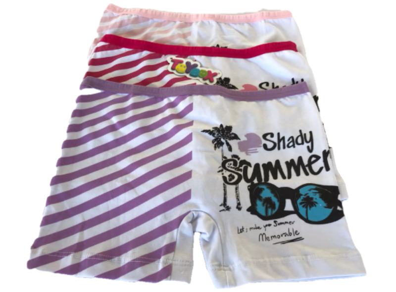 Cottonbox Pack of 3 Girls Cotton Boyleg Shorts