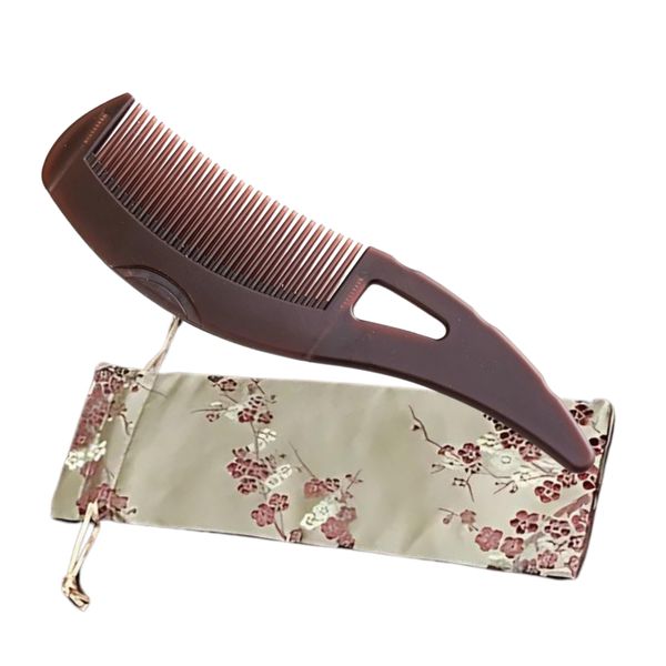 Dandruff Massage Comb for Scalp Health &amp; Hair Quality &amp; Gold Bag