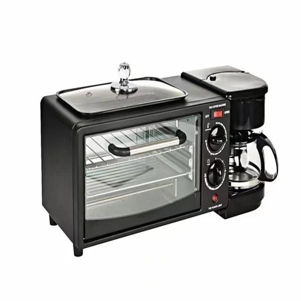 3in1 Kitchen Versatile Coffee Griddle Toaster Functions Breakfast Maker