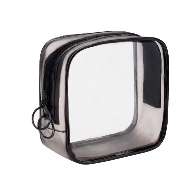 Clear Mini Makeup Bag - Small Zip Pouch for Toiletries &amp; Essentials