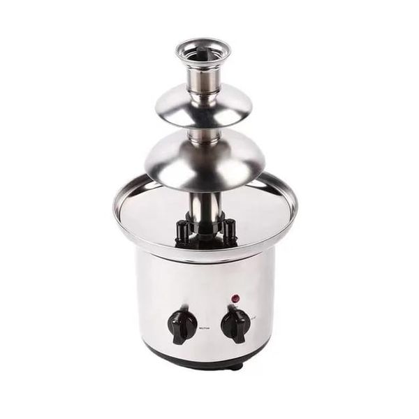 3 Tiers Stainless Steel Chocolate Fondue Fountain Machine