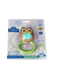Owl Handbell Rattle Toy