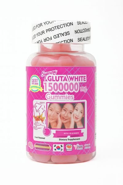 1 x Supreme Gluta White 1,500,000 mg Brightening Gummies