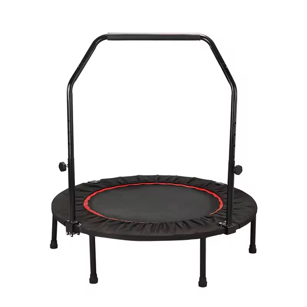 Mini Fitness Trampoline Adjustable Handrail Bar