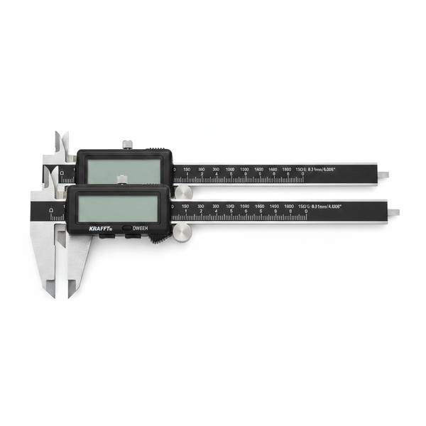 Krafft Digital Vernier Caliper 150mm with Large LCD Screen - 2 Pack