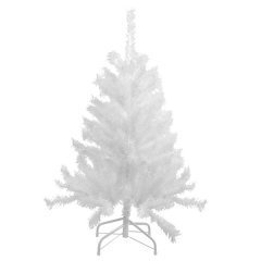 Big White Christmas Tree 1.5m With Metal Stand - Portable