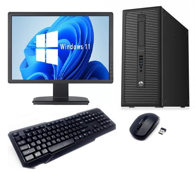 HP EliteDesk 800 G1 Tower PC Combo - Core i5-4th Gen-Win 10 Pro 64 Bit