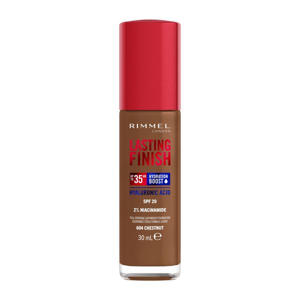 Rimmel London Lasting Finish 35 Hour, 604 Chestnut, Foundation,30ml