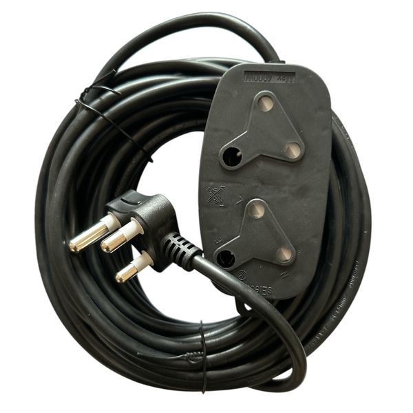 Selectrix 10M 16A Extension cord side-by-side Double Coupler - 250V - 3500W