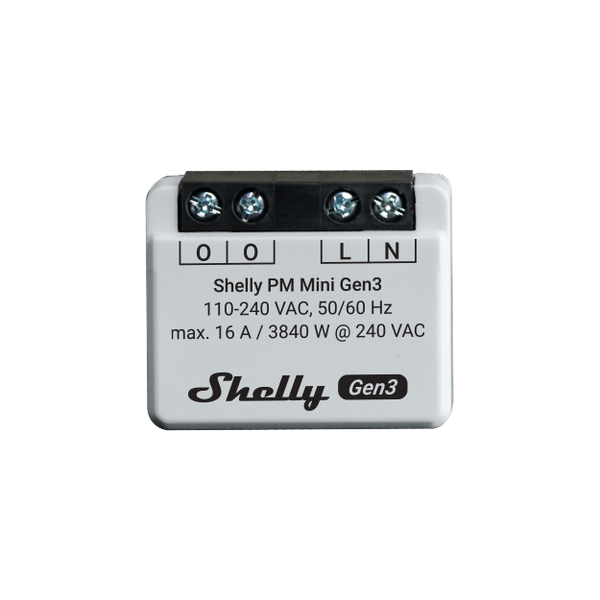 Shelly PM Mini Gen3 One-Channel Power Metering 16A