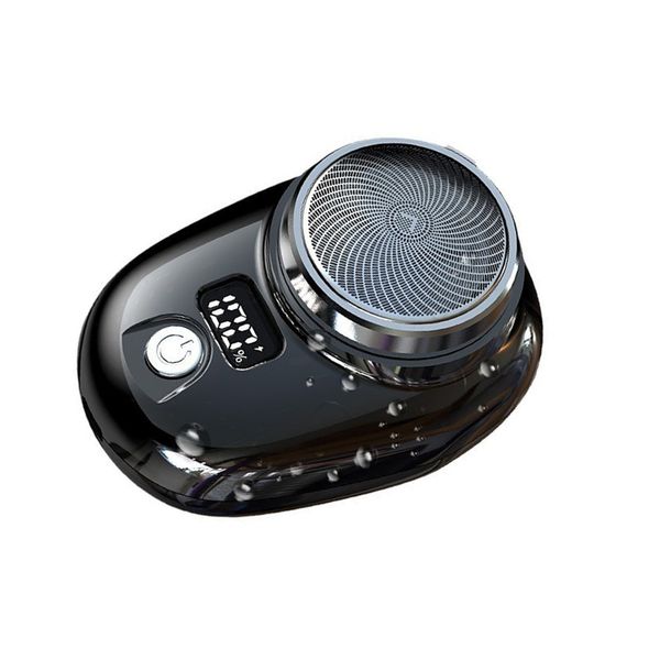 Portable Mini Shaver, Razor for Men Dry &amp; Wet, Travel Personal Shaver - Black