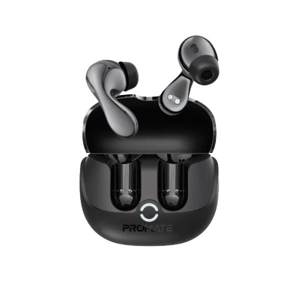 Promate Baton High-Definition Hybrid TWS Earbuds with IntelliTouch - Black