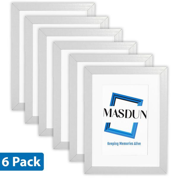 Masdun Milano Picture Frames - 6 Pack - for Home, Office Decor, Photos