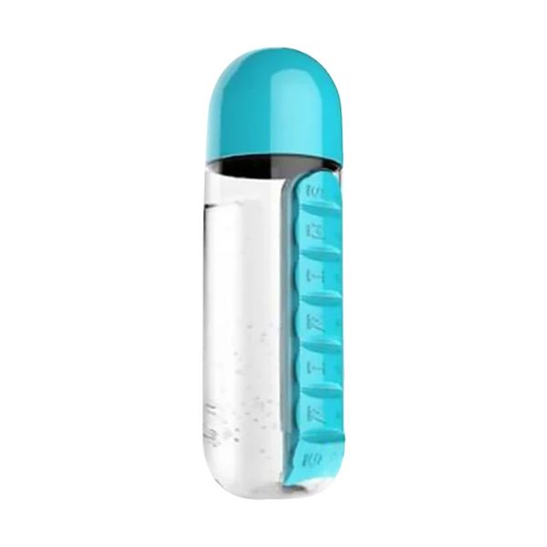 Pill And Vitamin Organizer Water Bottle