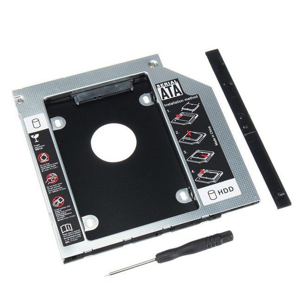 Classic 12.7mm Universal SATA 2nd HDD SSD Hard Drive Caddy