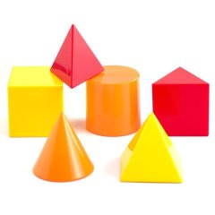 EDX Education Geometric Solids 8cm - 6 Pieces