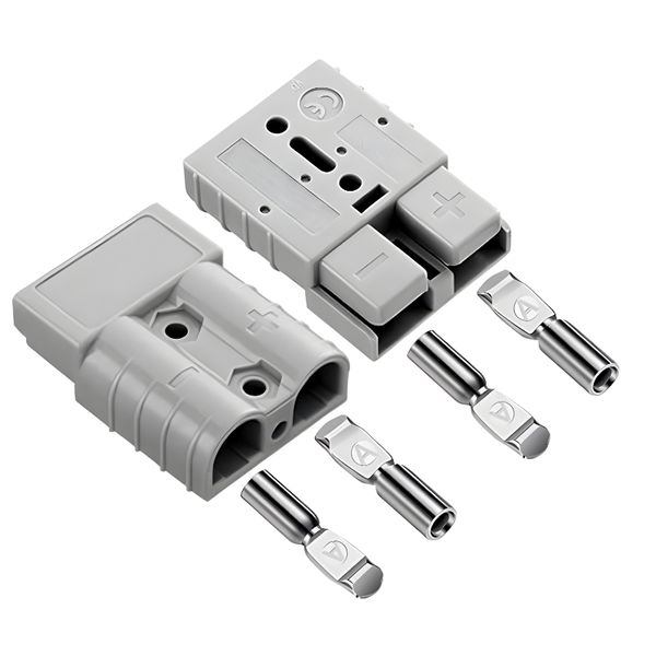 2Pcs 50A Anderson Connector Kit Plug Charger Power Battery Quick Connect