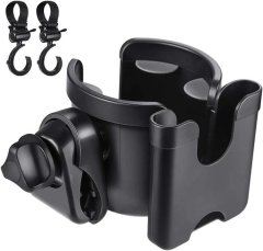 Synergy360 2-in-1 Stroller Cup Holder and Organizer with Phone Holder