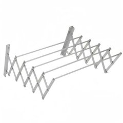 Retractable Aluminium Clothes Drying Rack - Silver
