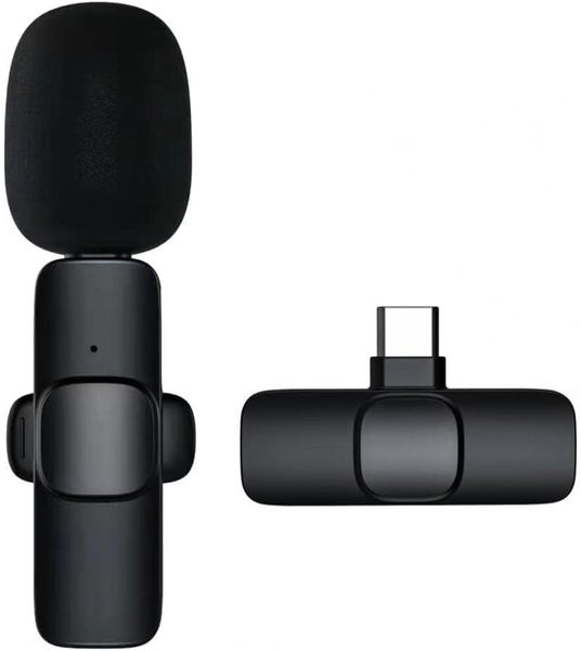 K8 Wireless Lavalier Microphone Portable Audio Video Recording