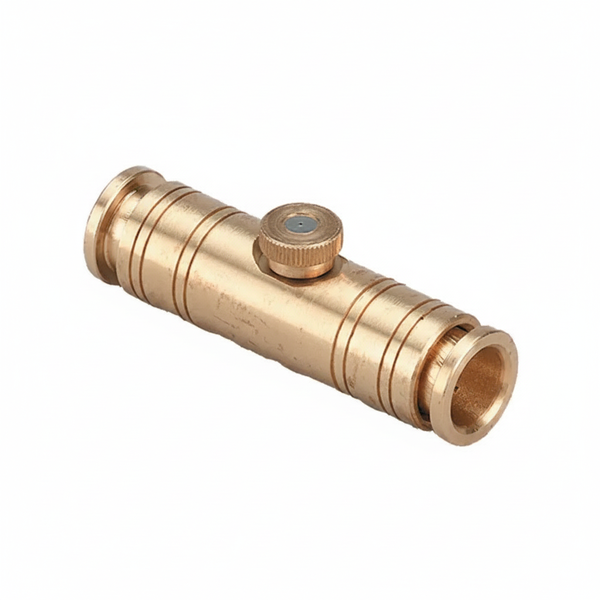 Brass 3/8-Inch Coupling with Nozzle for Misting Systems