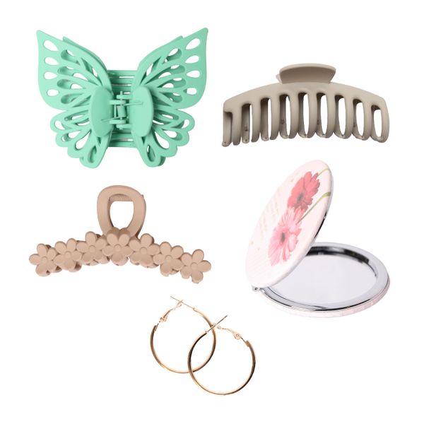 Ladies Spring Accessory Combo &amp; Earrings - Sage
