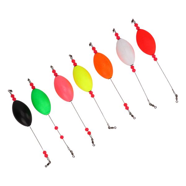 Fishing Floats 7Pcs Bright Light Weight for Long Cast